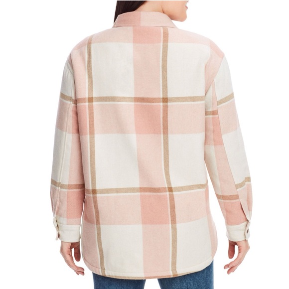 Women’s Plaid Sherpa-Lined Shacket - Picture 2 of 6